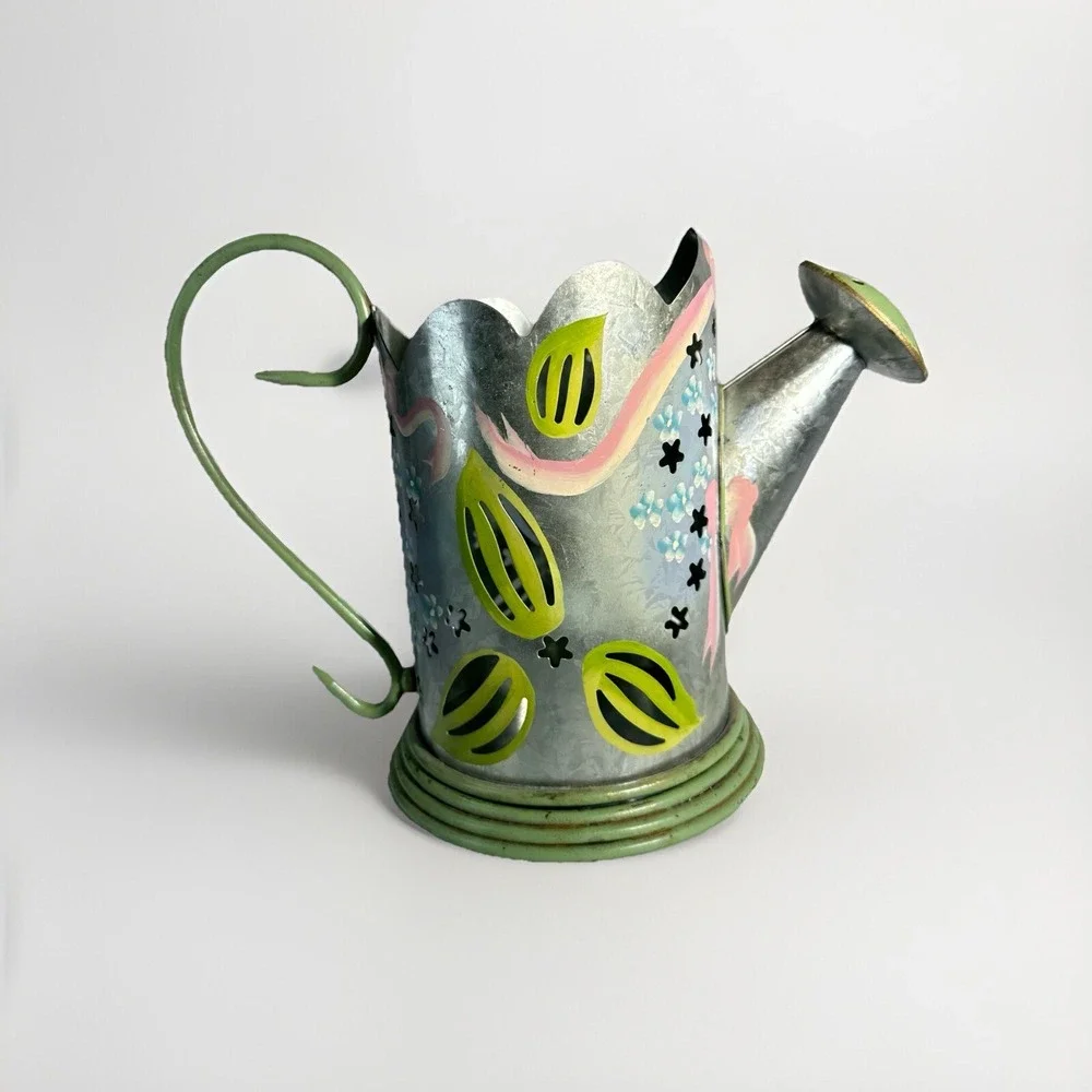 🌸 Partylite Lilac Watering Can Candle Holder - Retired